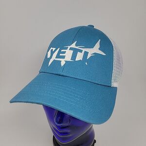 Yeti Coolers Turquoise Tarpon Shark Fish Snapback Trucker Mesh Hat Ball Cap 2016